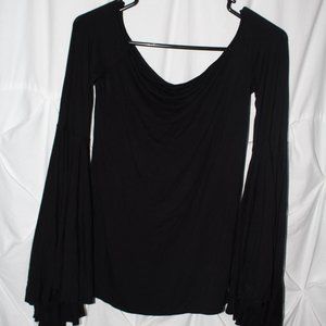 Free People Long Bell Sleeve Top